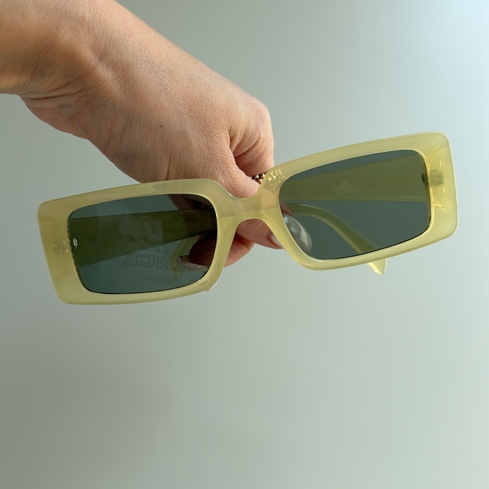 Yellow Rectangular Sunglasses Mango - Picture 7 of 7